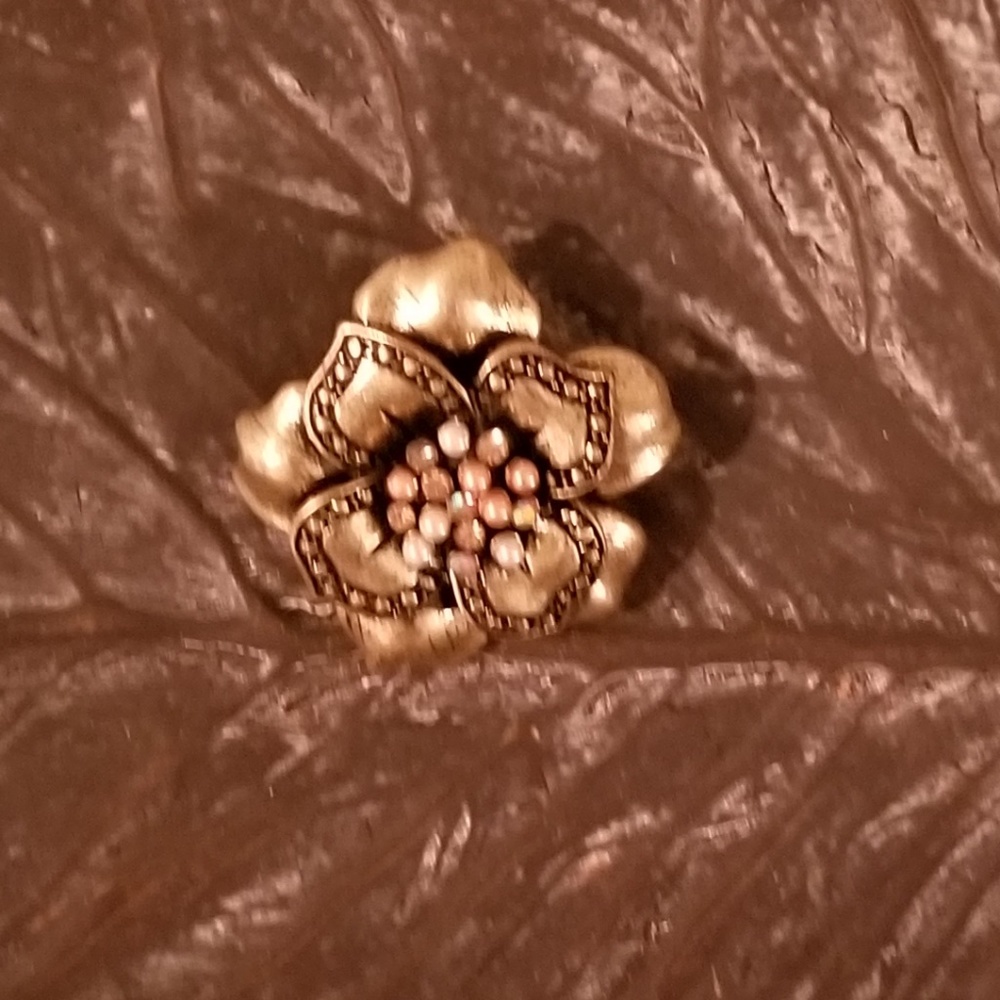 Large Floral Ring